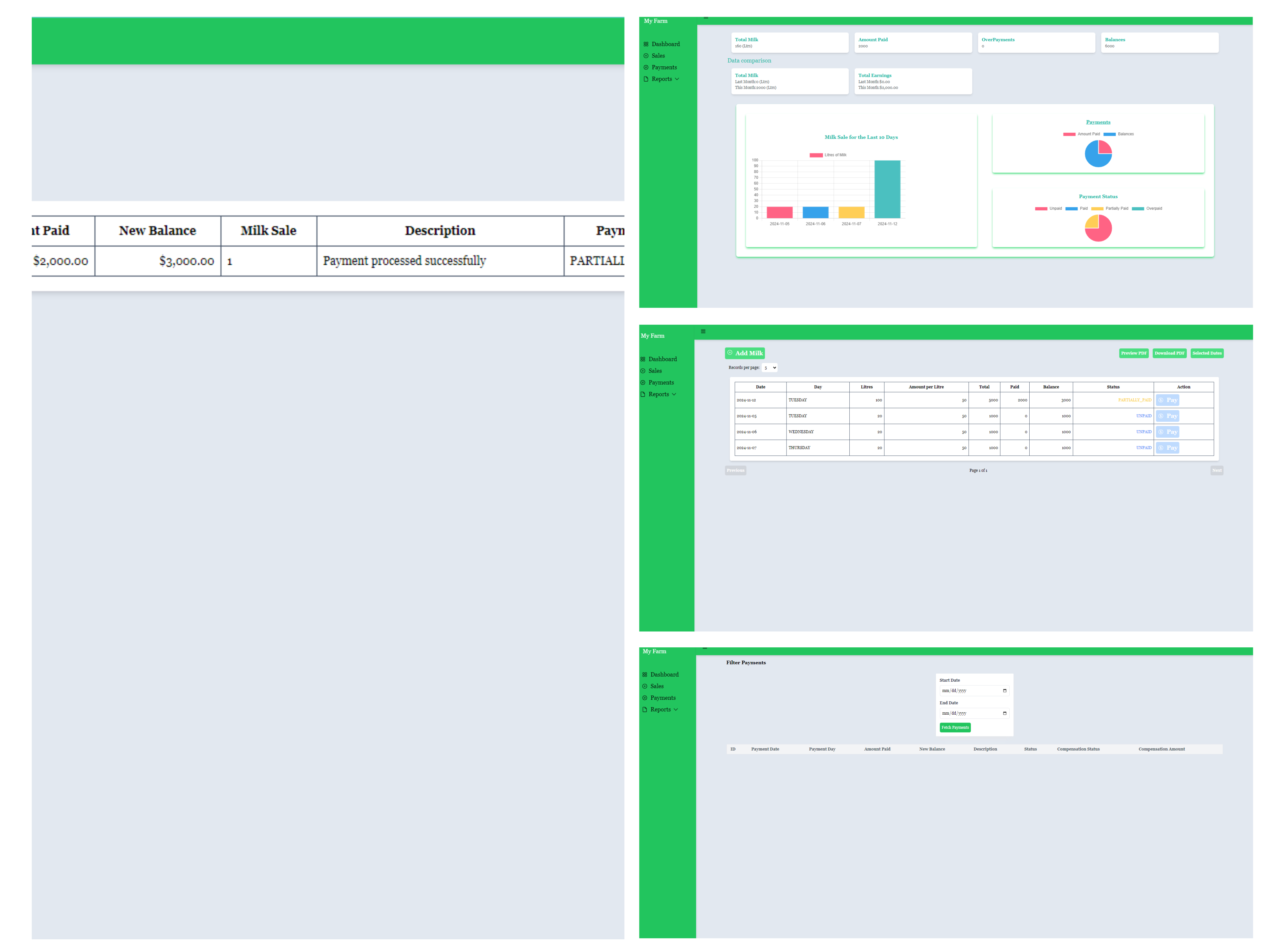 Milk Record Application Project Image
